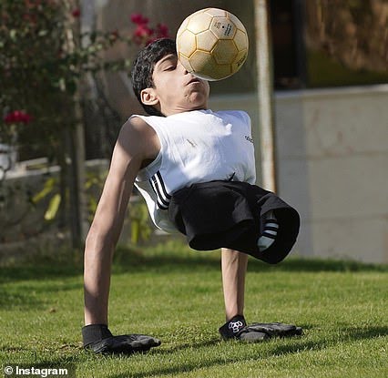 Disabled man playing football at FIFA World Cup 2022