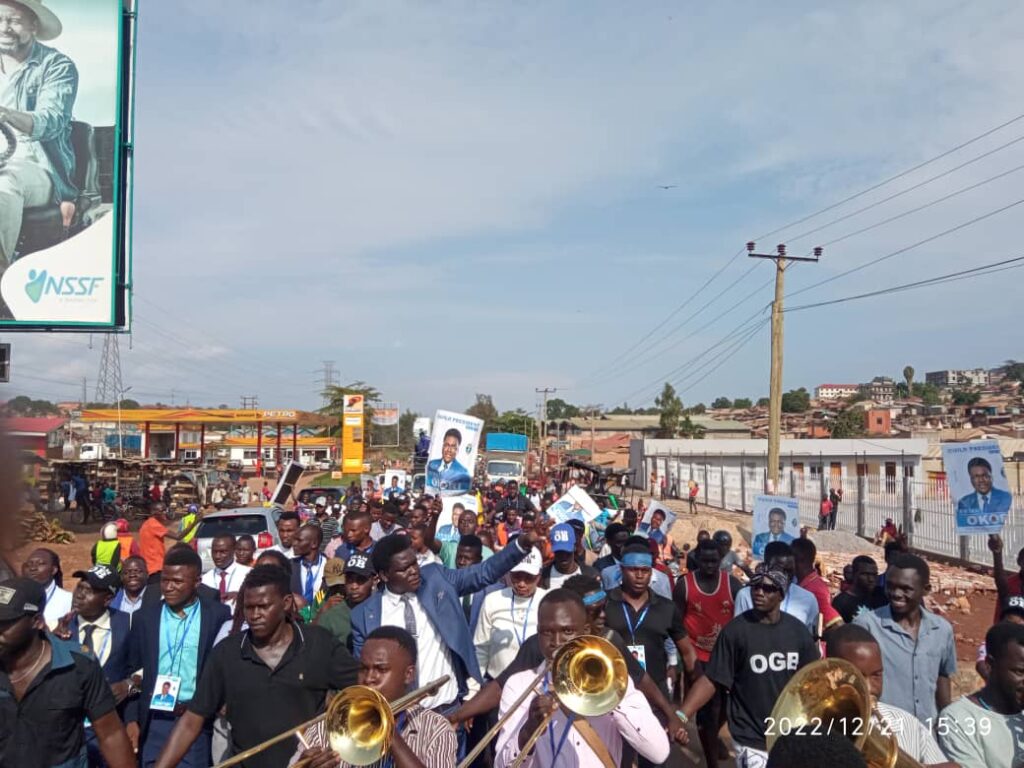 The Emoji Guy In Kyambogo Guild Race 3 Okori Brian during campaign