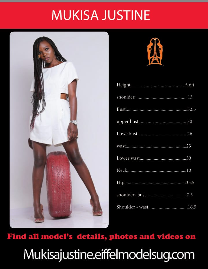 Justine Mukisa body size and height