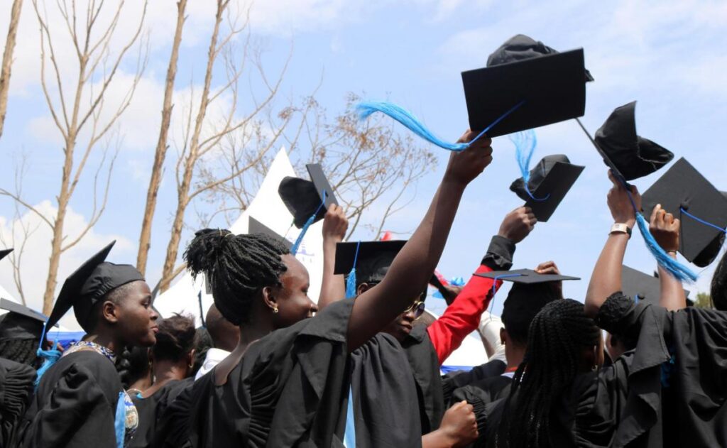 graduating ugandan students