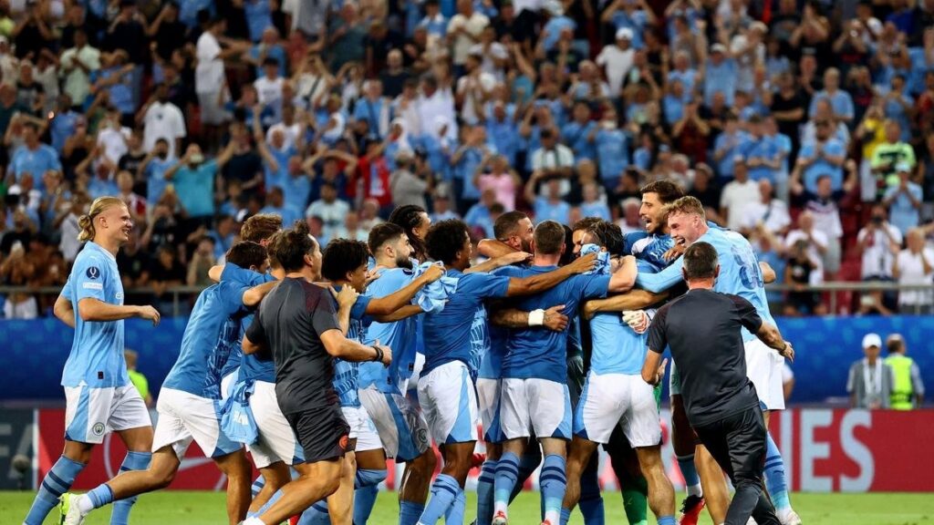 Manchester City Clinch Their First Ever UEFA Super Cup Trophy