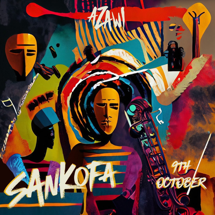 sankofa the album official album art by Azawi 2023 October 9th 