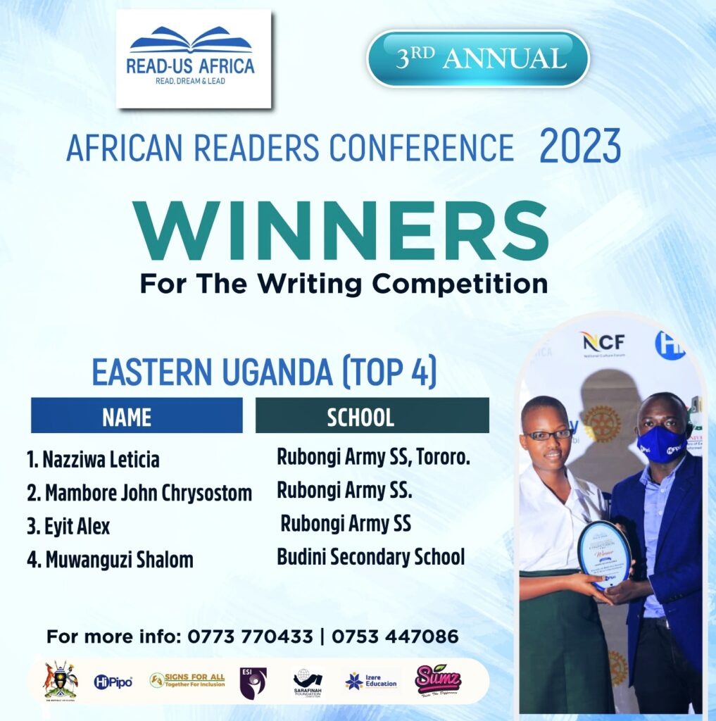 Eastern Region ARC Writing Competition 2023 Winners 
