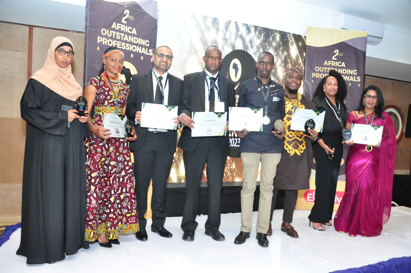 winners of the africa outstanding professionals award