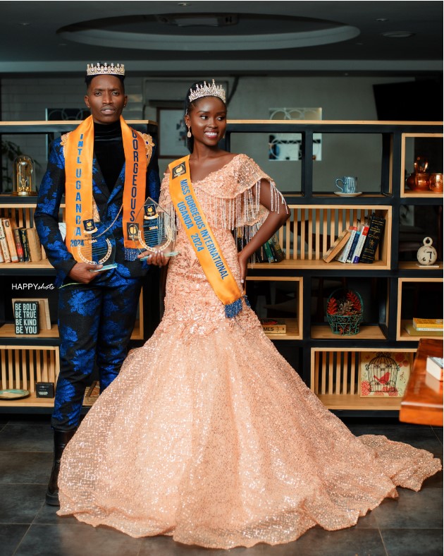 Rebecca Mirembe Kisakye with mr gorgeous