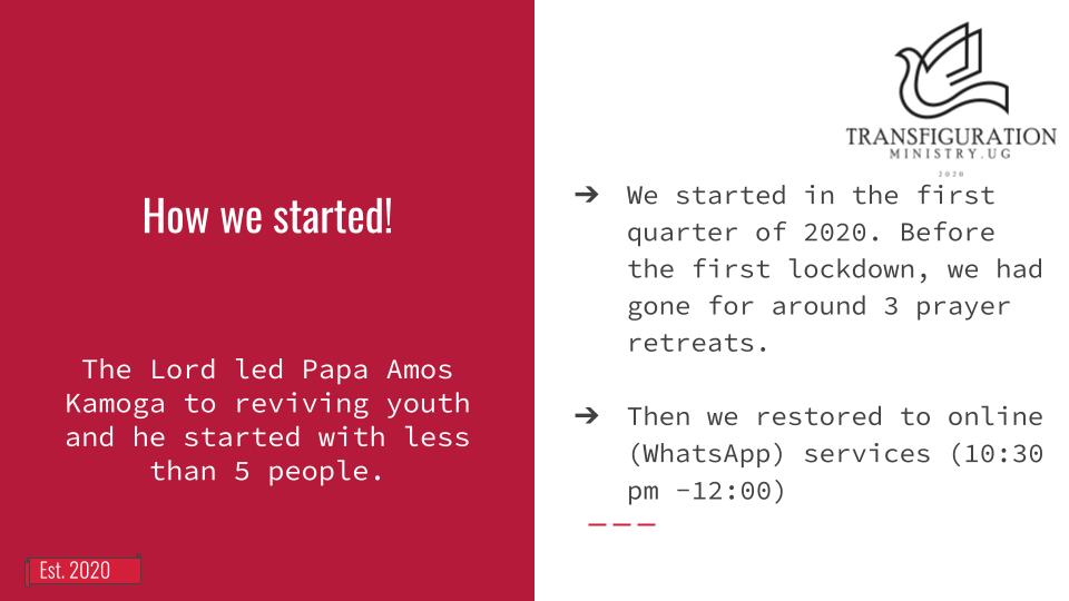 Transfiguration Ministry UG