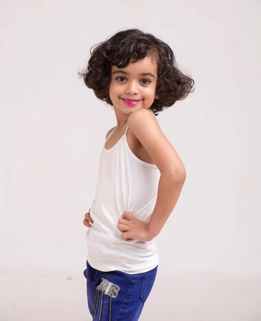 Aayah Raheem Mohammed light skinned little girl from Eritrea smiling