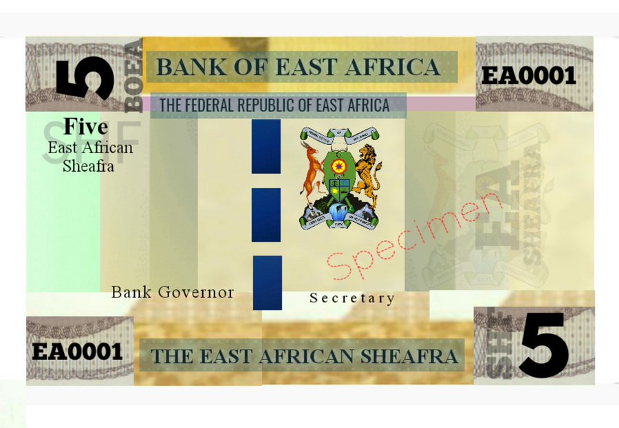 Sheafra East African community currency