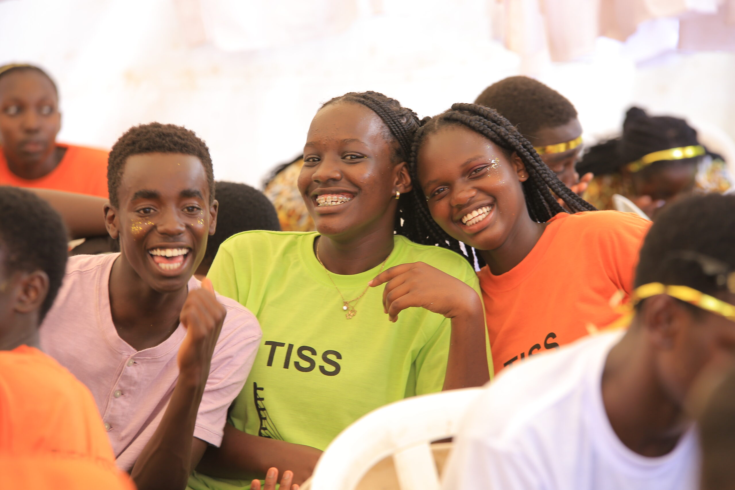 Girls from taibah international school for the Sarafina play