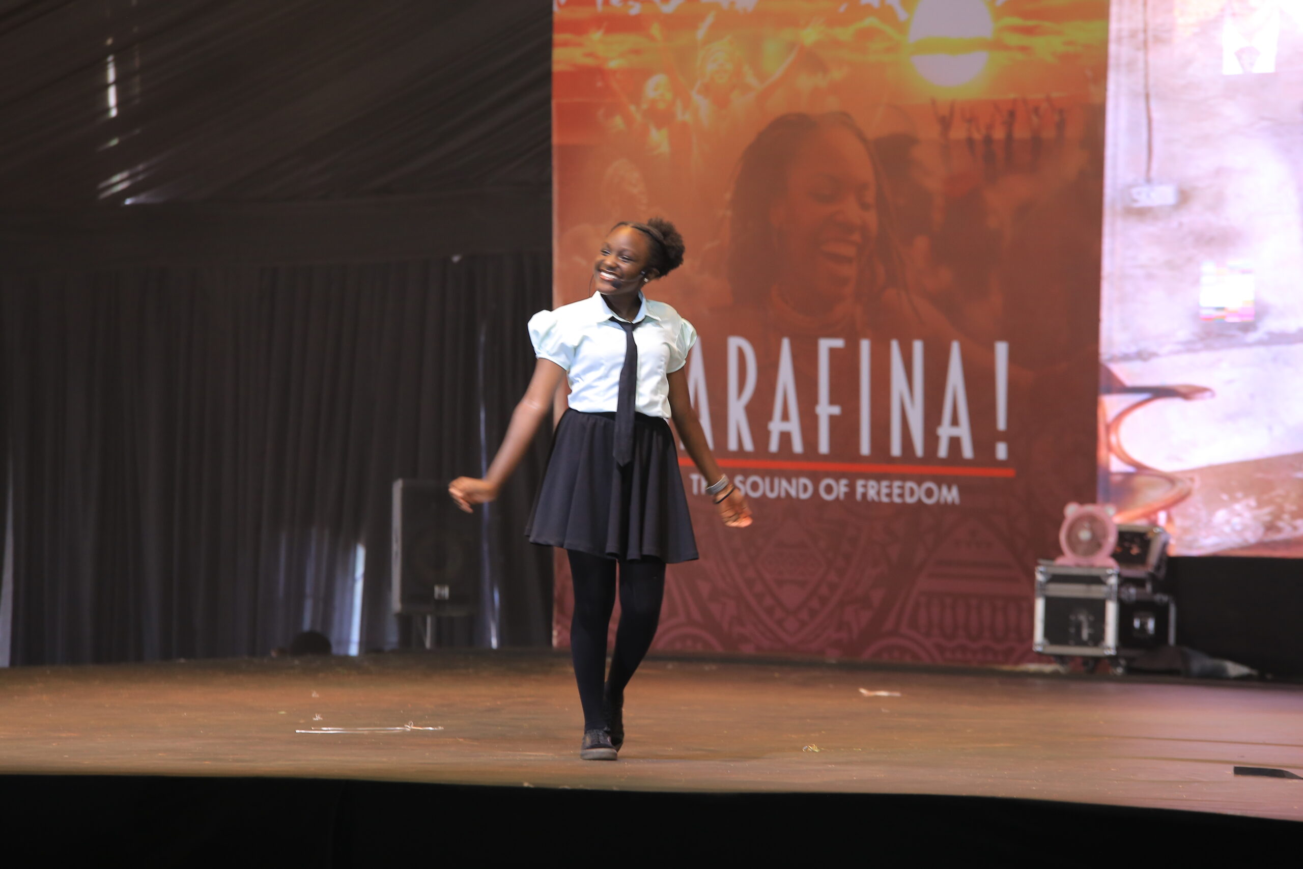 Playing one of the 13 episodes of Sarafina