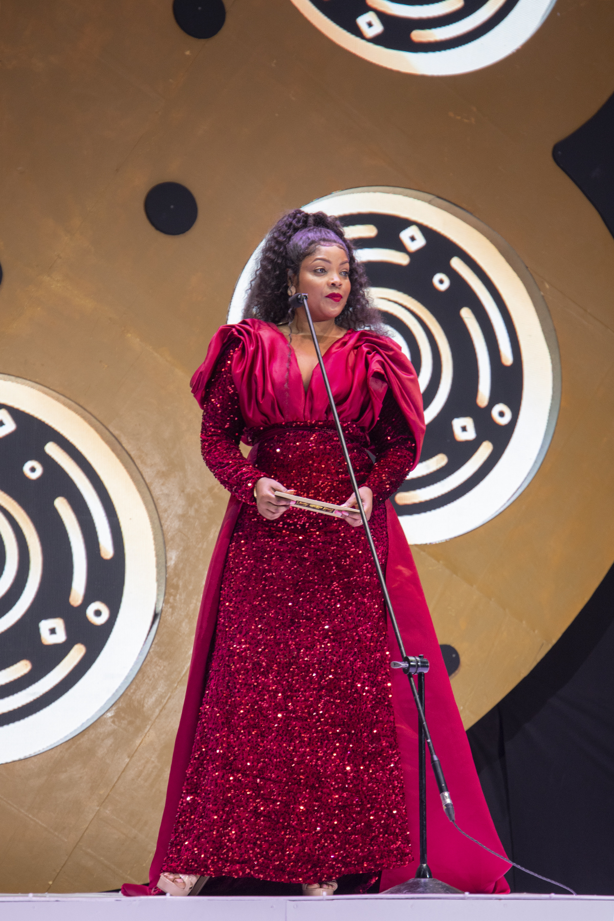 Beautiful Ugandan female actress during ikon awards 2024