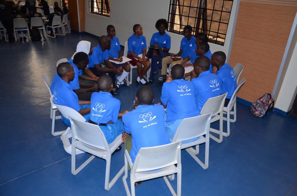 Blue representing Joy of Effort 