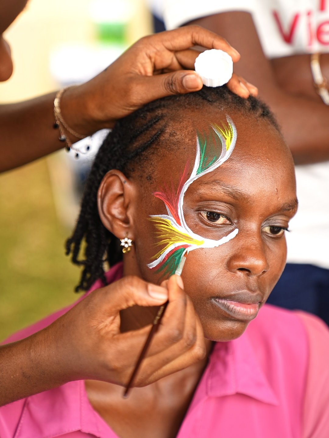 Tenge Tenge, Miss Uganda at BNN, Imara Girls Tournament 15 Face paint Imara Brave Girls Tournament