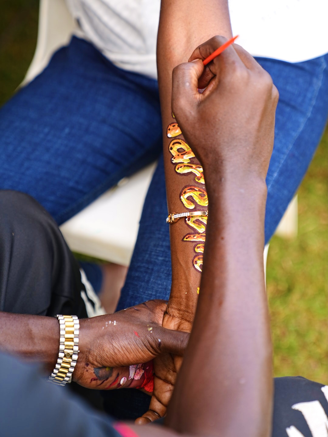Tenge Tenge, Miss Uganda at BNN, Imara Girls Tournament 25 Body painting at Imara Brave Girls Tournament