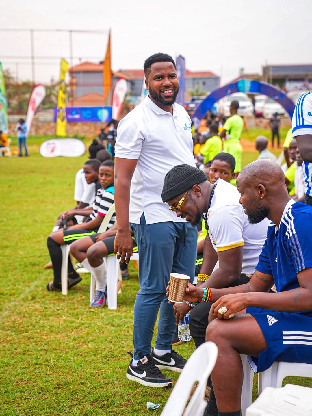 Tenge Tenge, Miss Uganda at BNN, Imara Girls Tournament 26 Humphrey Nabimanya, Eddy kenzo and Wyke benda
Imara Brave Girls Tournament