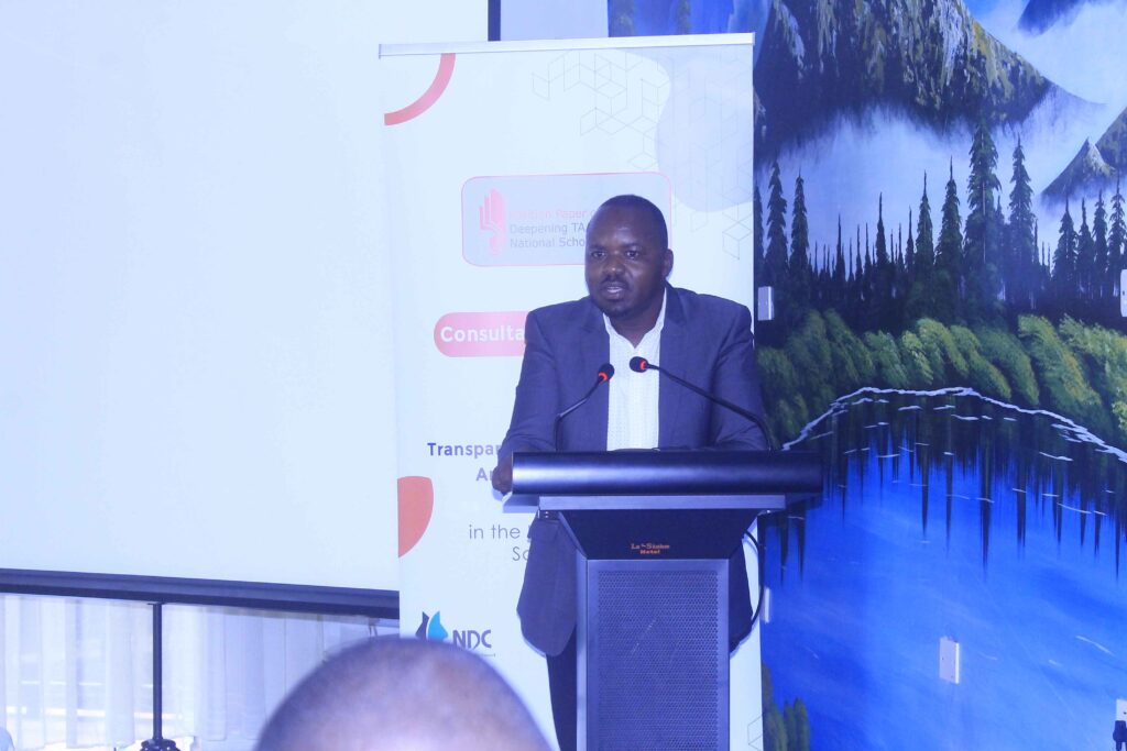 Eastern Uganda Teachers Discuss TAAC Integration in Curricula 4 Executive Director of NDC, Mr. Gastas Kakaire