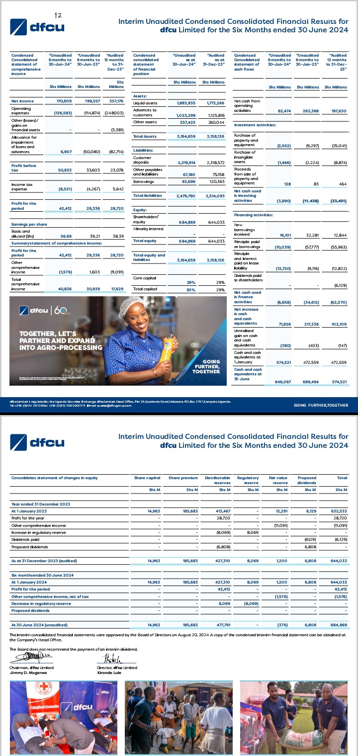 dfcu Bank Reports Robust Growth in Half-Year Financial Results 2 dfcu Bank Reports Robust Growth in Half-Year Financial Results