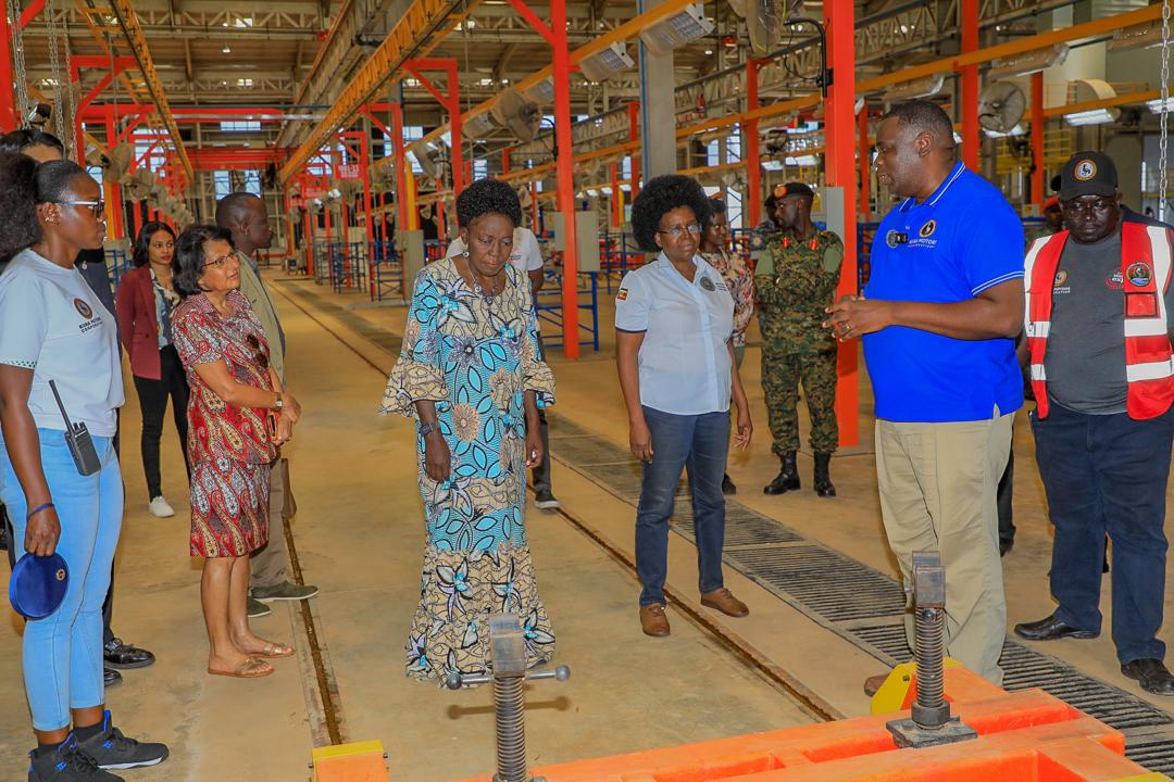 Rebecca Kadaga at Kiira motors E-Mobility expo