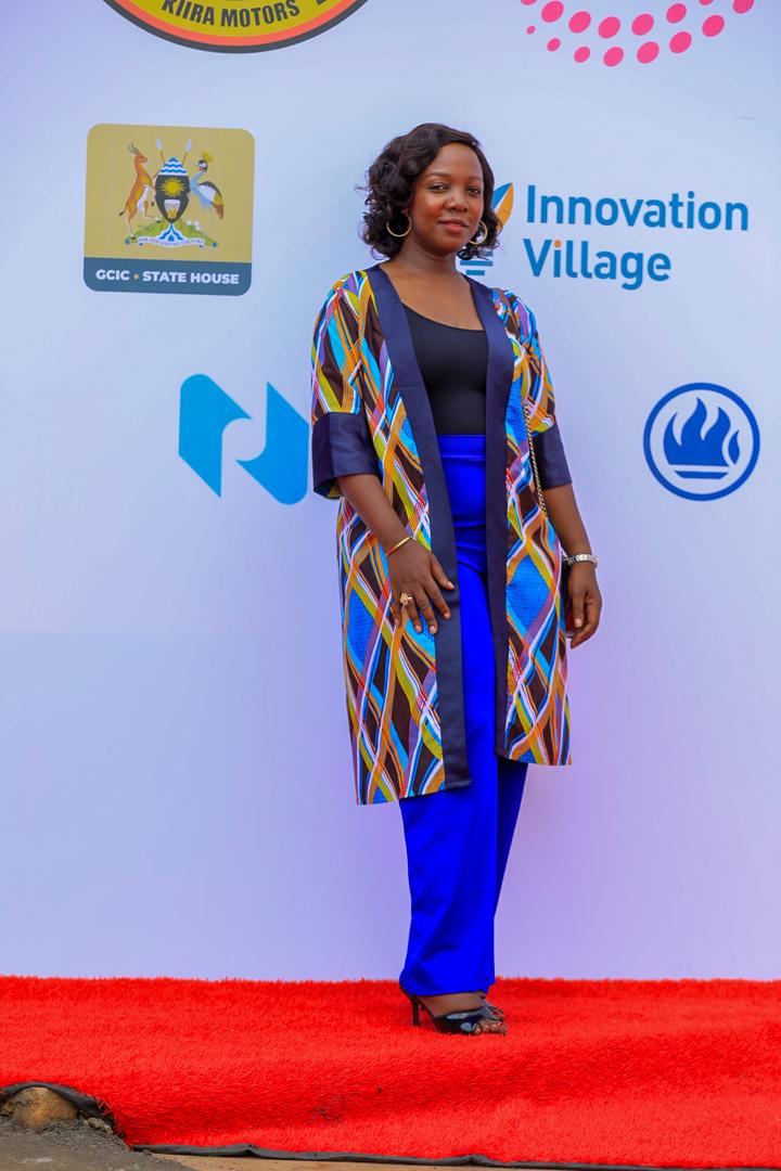 Brenda Nanyonjo of miss Uganda at Kiira motors E-Mobility expo