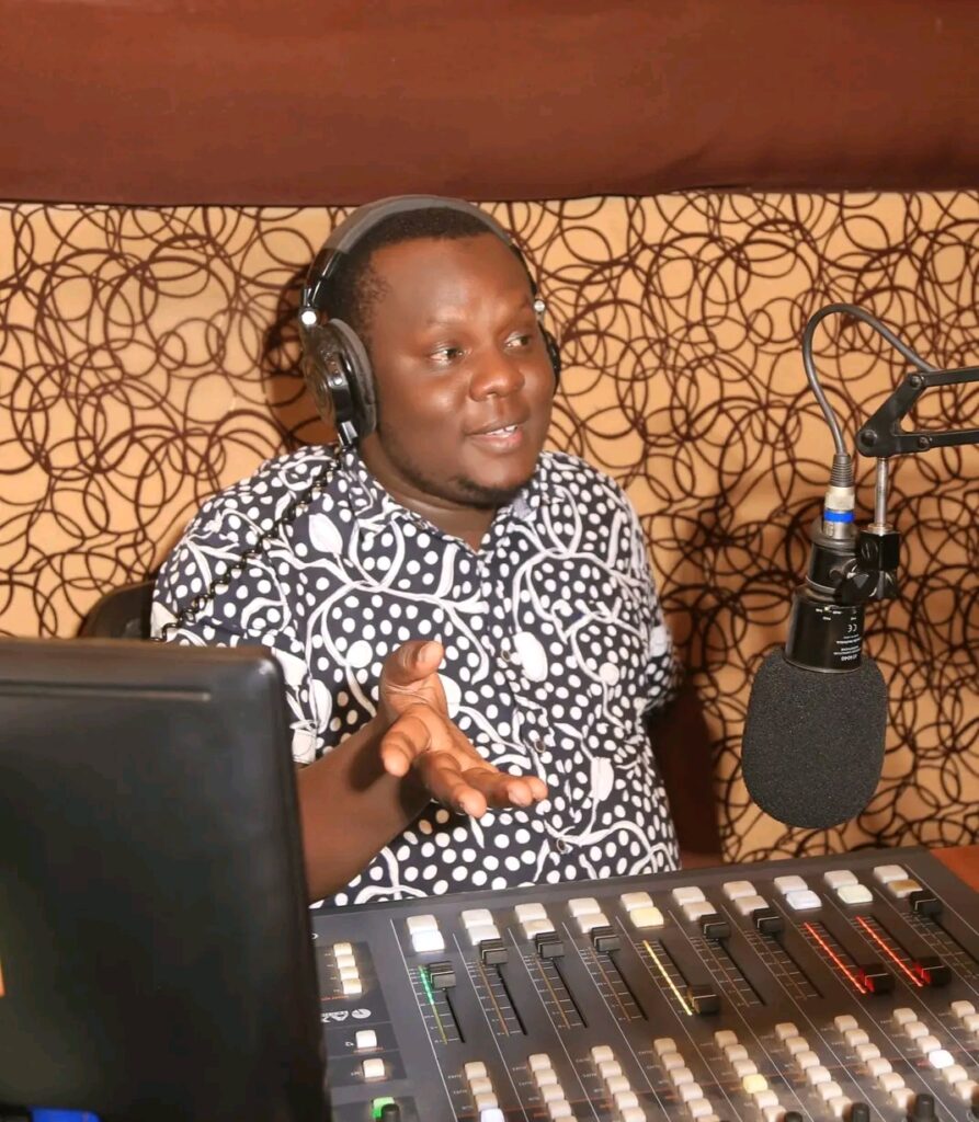 Benard Ocen aka Oben the station manager East Fm Radio, Tororo