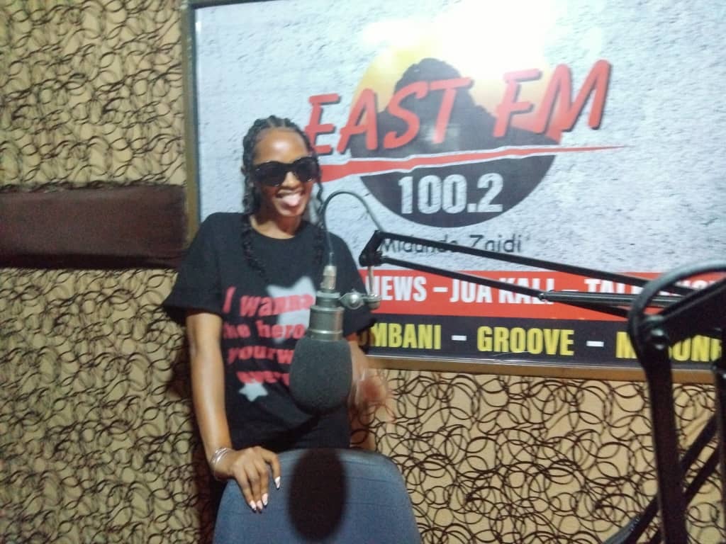 Spice Diana in the studio of east Fm ahead of burudika Na east Fm show
