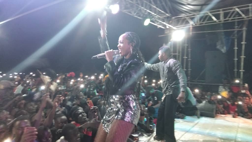 Spice Diana on Stage at Burudika Na East Fm 2024
