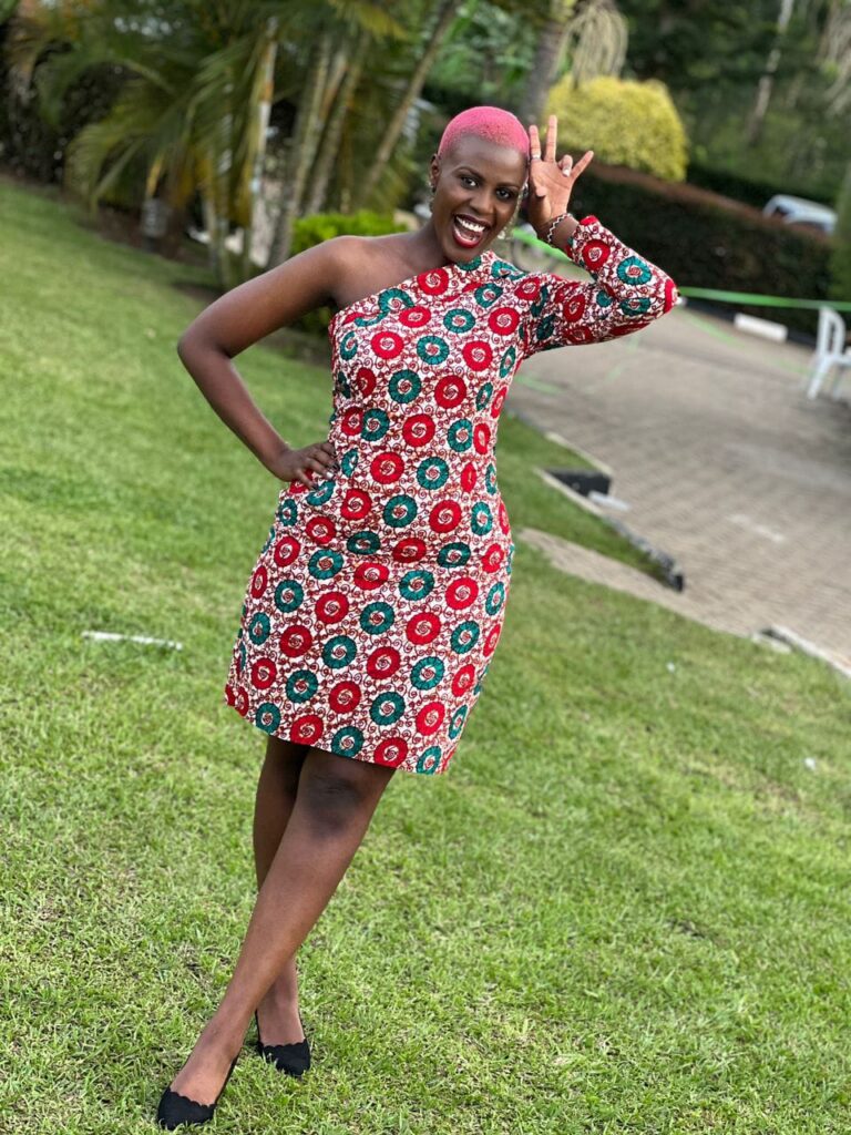 Baby Dosh at her free time posing for a picture