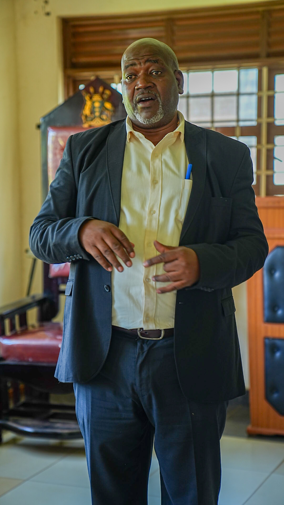 Everest Tumwesigye, the commissioner from Ministry of gender Uganda