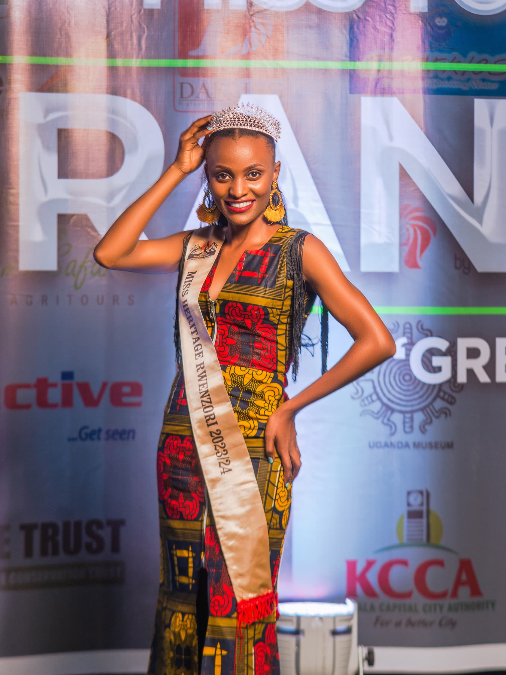 Vumilia Racheal Miss Heritage Rwenzori 2023.