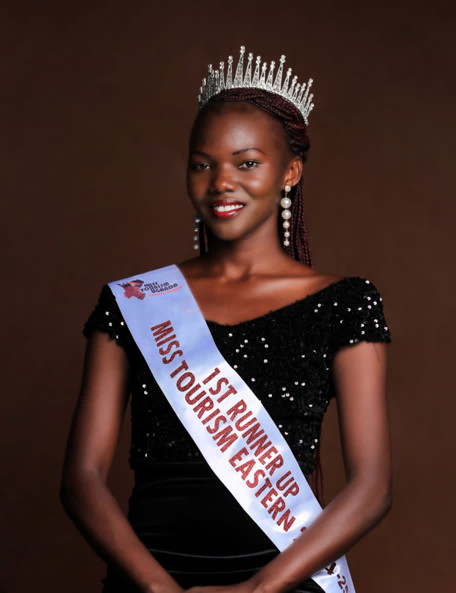 Maria celestine nyabonyo 1st runner up Miss tourism Eastern Uganda and personality queen