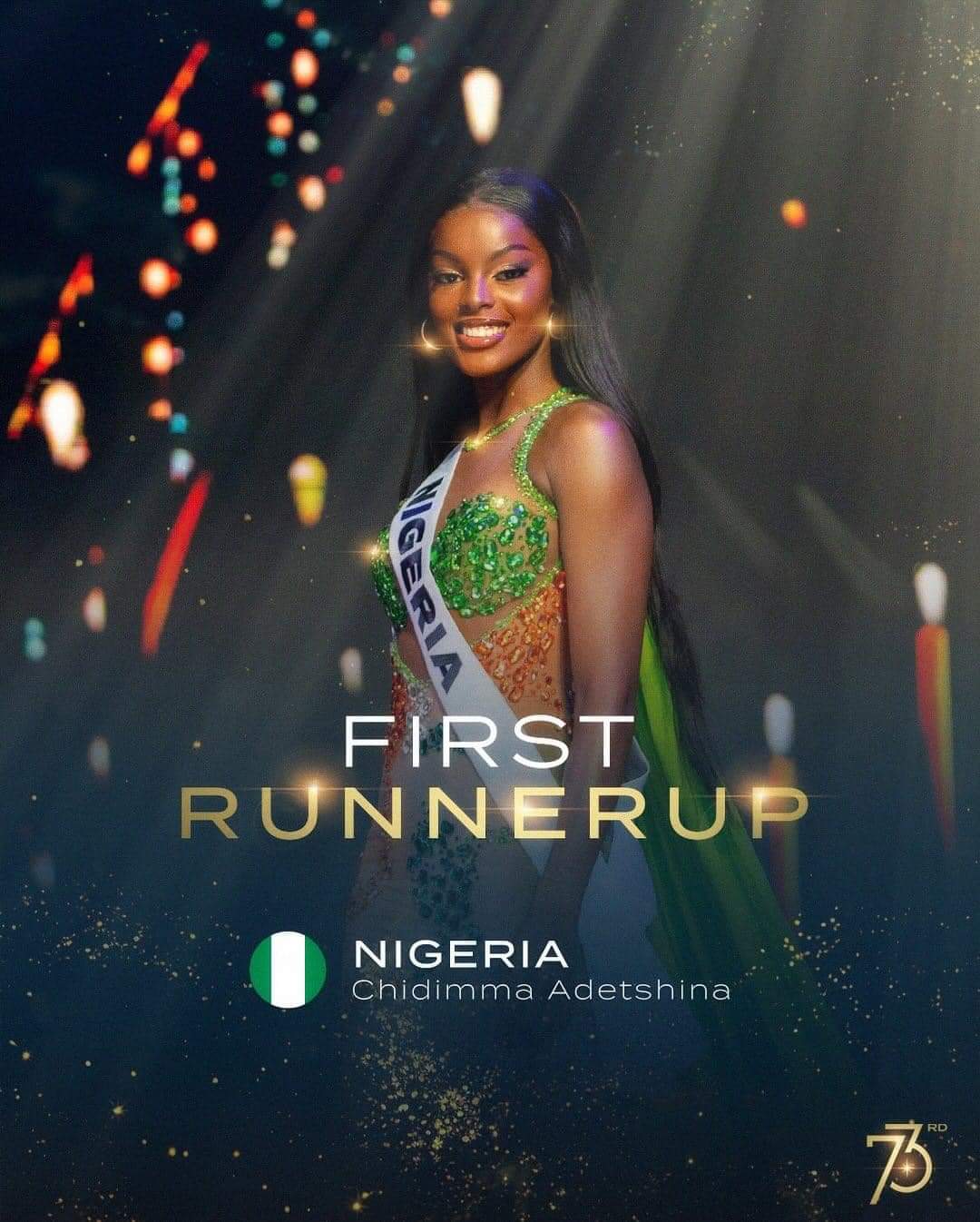  Chidimma Vanessa Onwe Adetshina, Miss Universe Nigeria and 1st Runner up for Miss Universe 2024