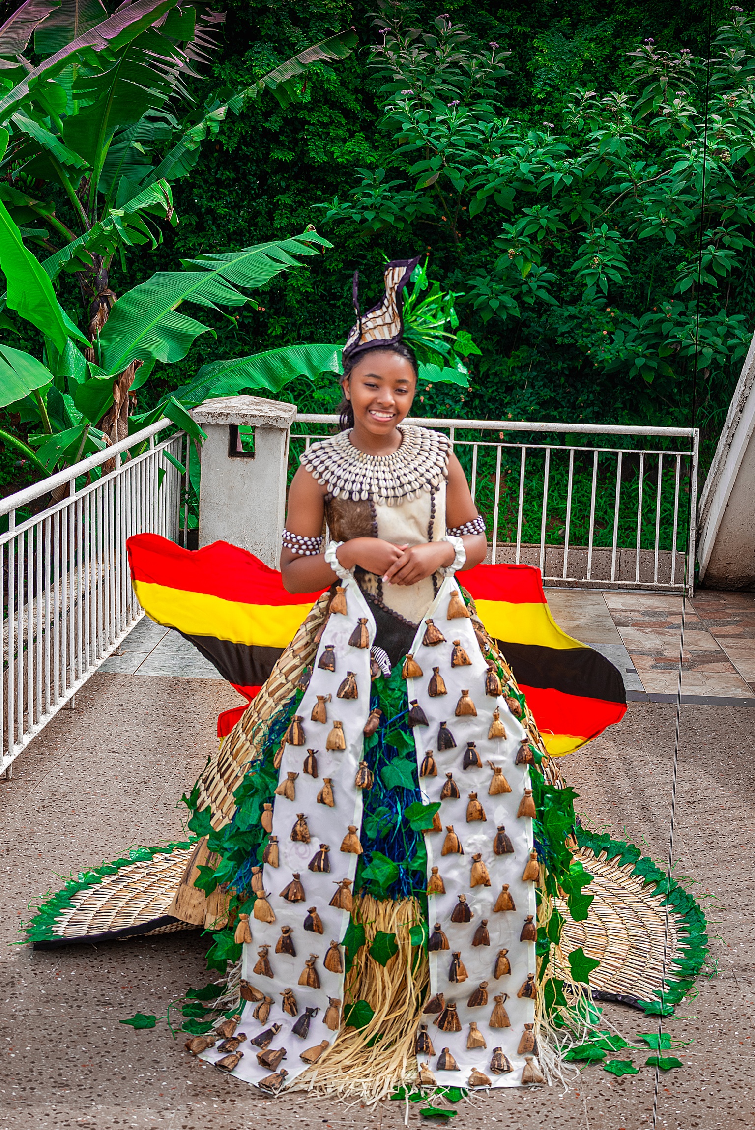 Favour Murungi Agamba in her national costume