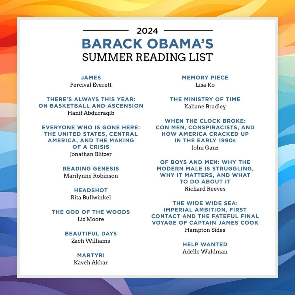 Barack Obama Shares His 2024 Favorites: Books, Songs, and Movies