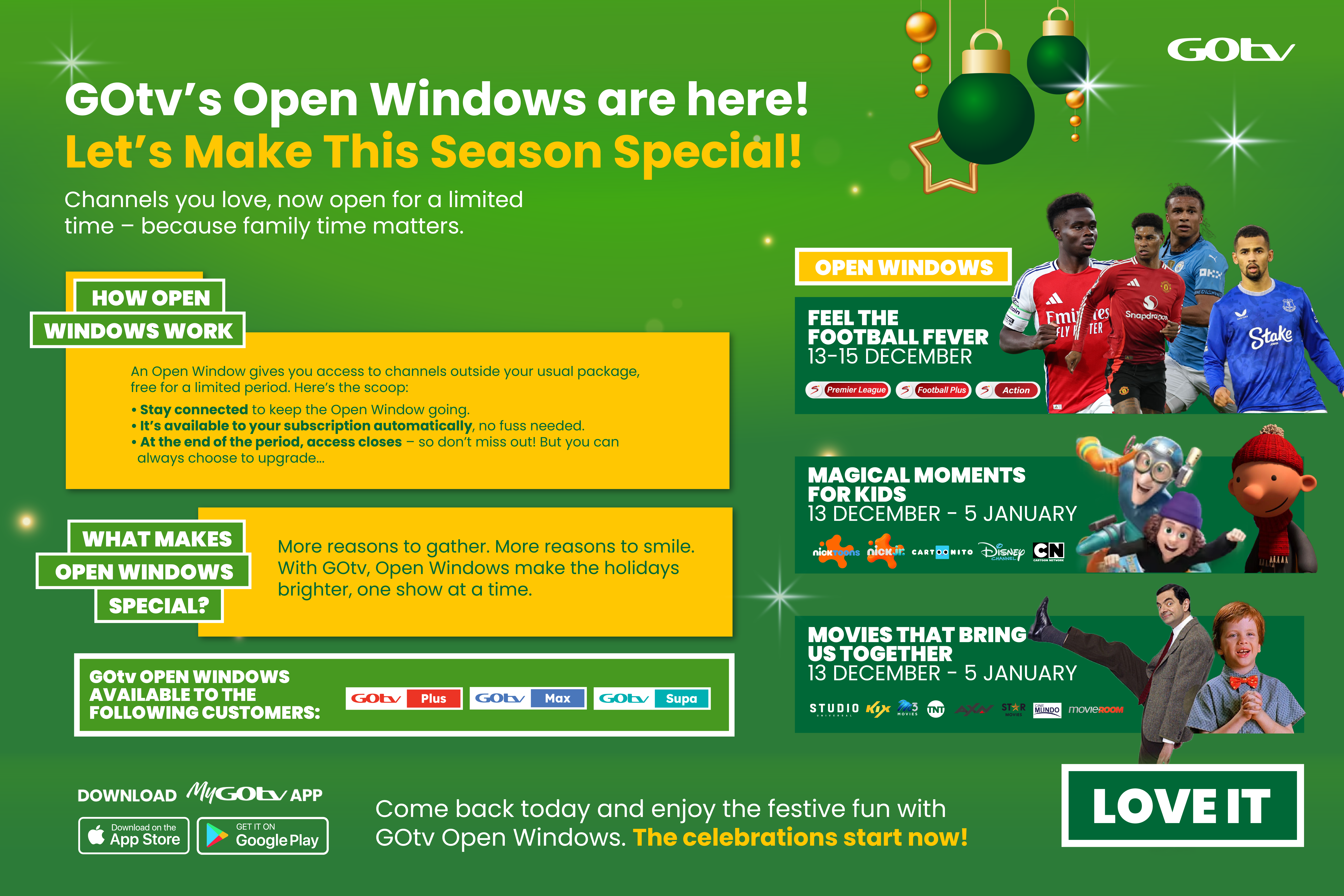 DStv and GOtv Open Windows, Unwrap More Joy This Christmas