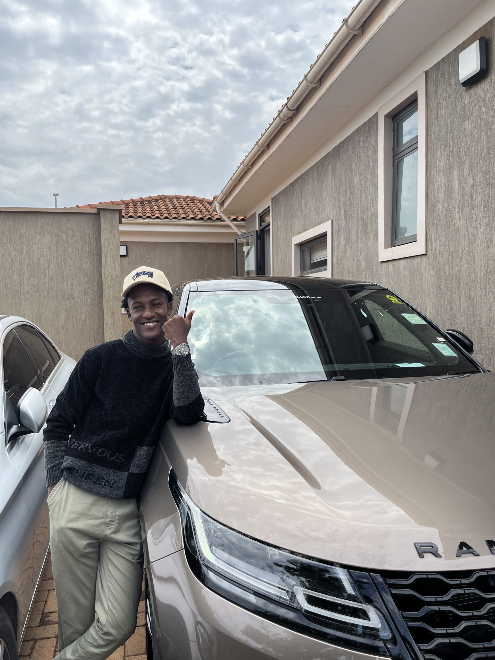 Ahikirizye Daniel Buys Range Rover Velar on 24th Birthday